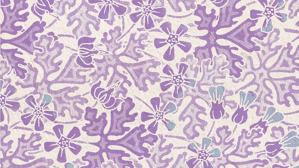 Art nouveau geranium flower pattern design resource