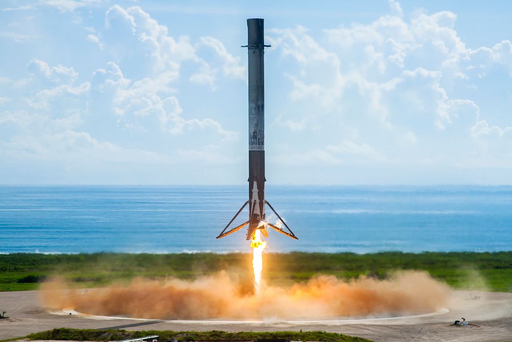 Orbital Test Vehicle 5 Mission (2017). Original from Official SpaceX Photos. Digitally enhanced by rawpixel.