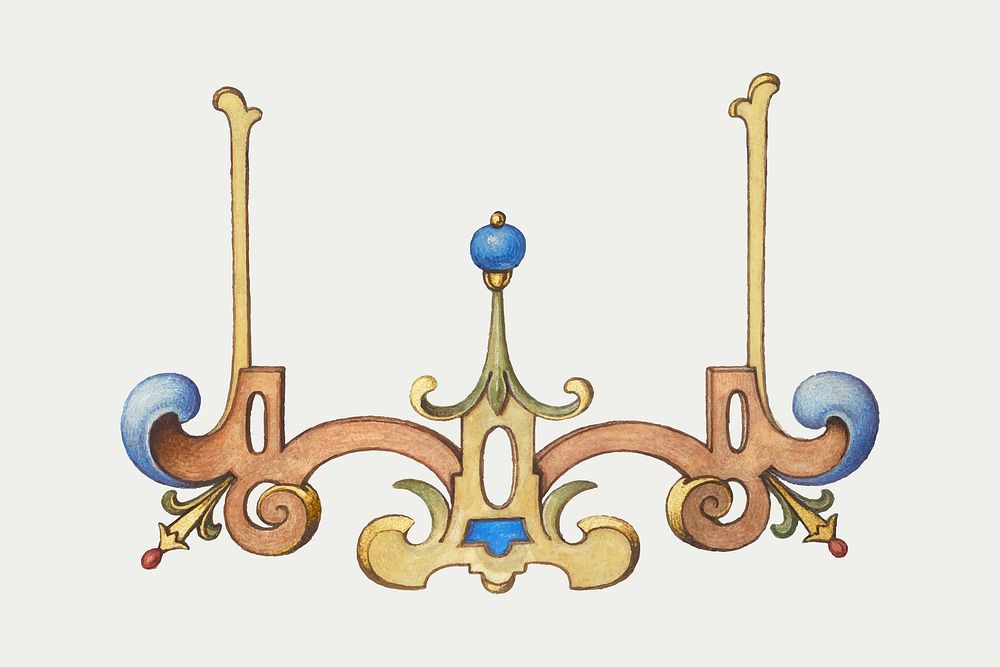 Vector Victorian emblem ornamental decorative