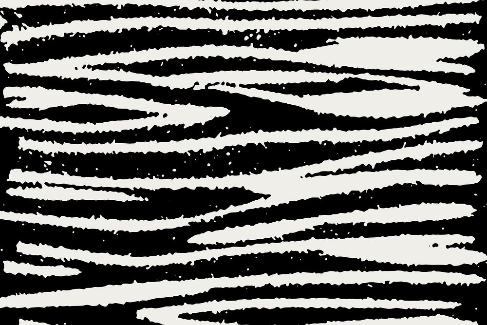 Vintage black white woodcut stripes pattern background vector, remix from artworks by Samuel Jessurun de Mesquita