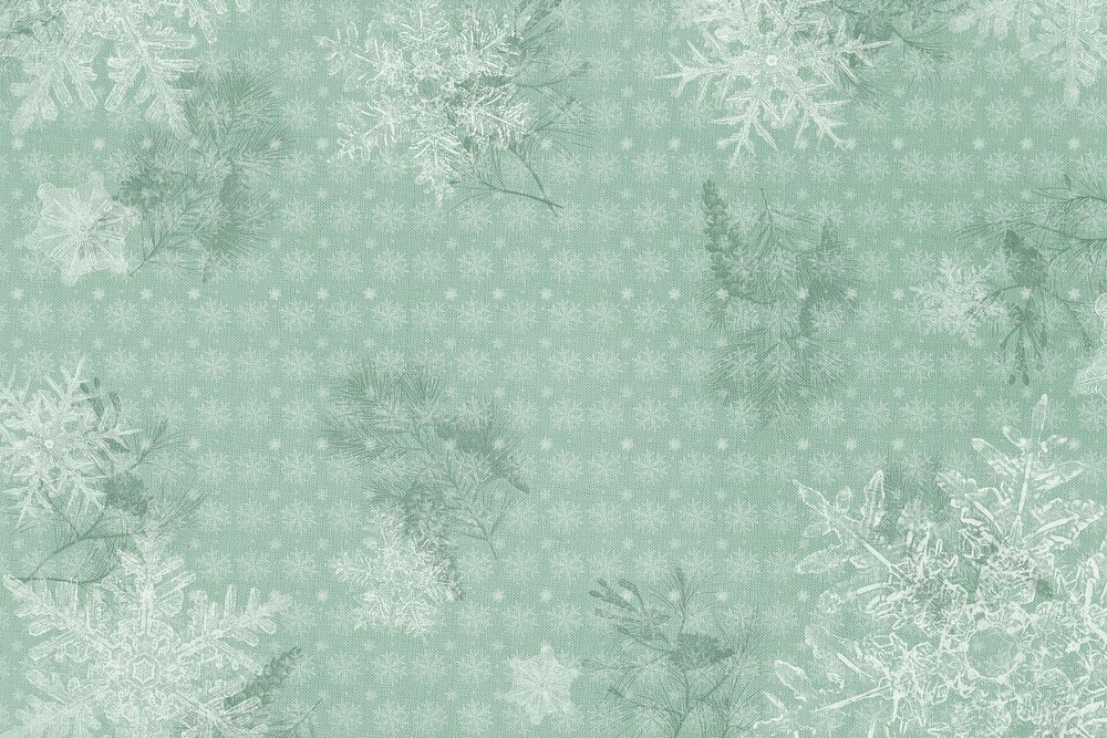 Season's greetings snowflake frame, remix of photography by Wilson Bentley
