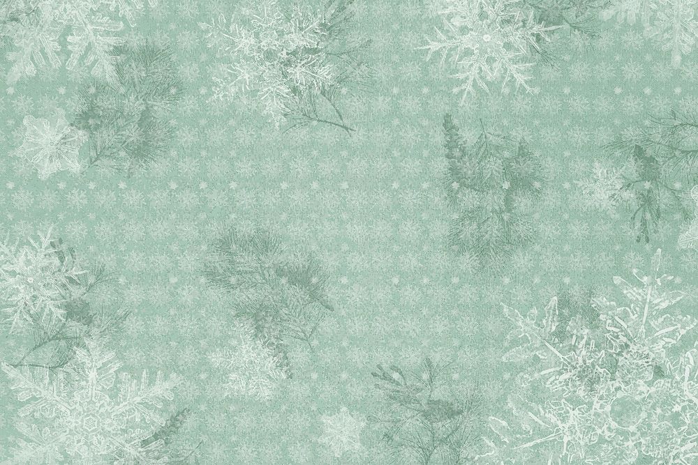Season's greetings snowflake frame vector, remix of photography by Wilson Bentley