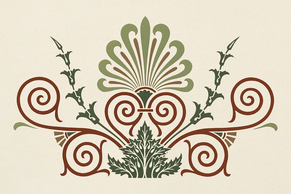 Antique Greek decorative element illustration