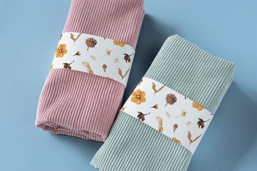 Pastel folded cloths, product design
