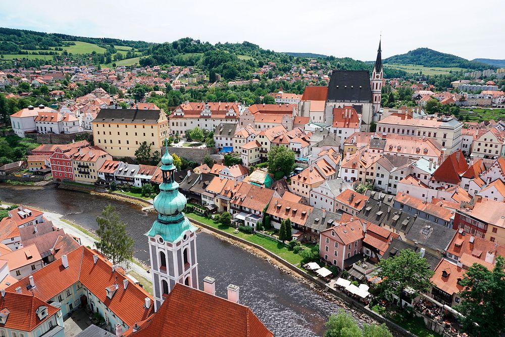 View of Česk&yacute; Krumlov town in the  Czech Republic
