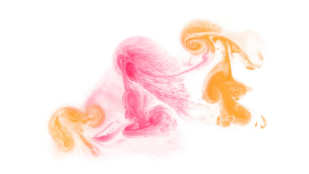 Orange and pink abstract watercolor background