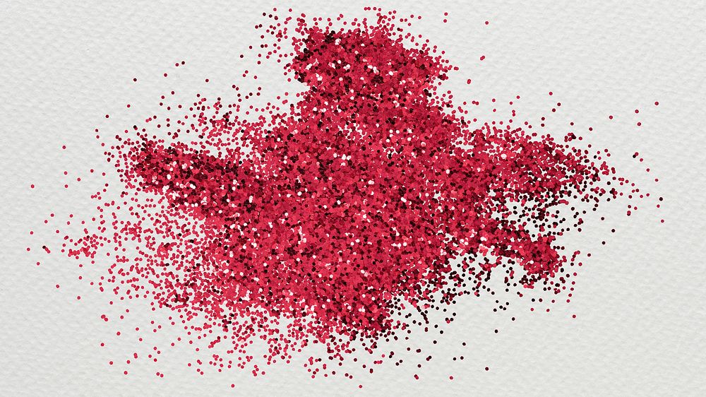 Dusty red particles pattern background illustration