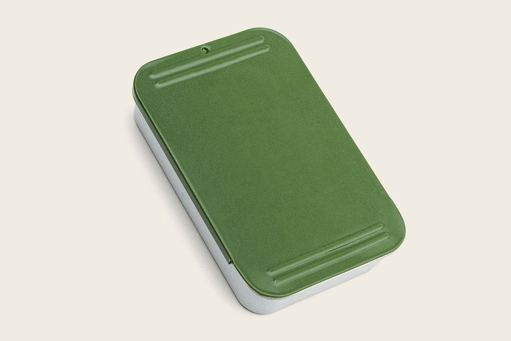 Green tin box design resource