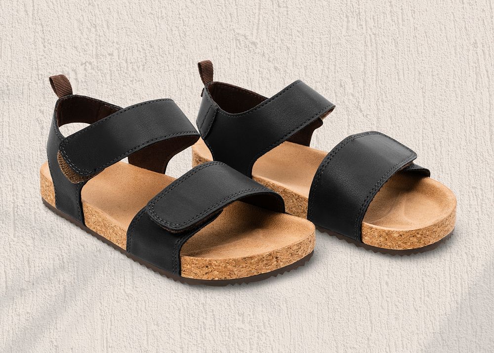 Black flip flops summer footwear fashion