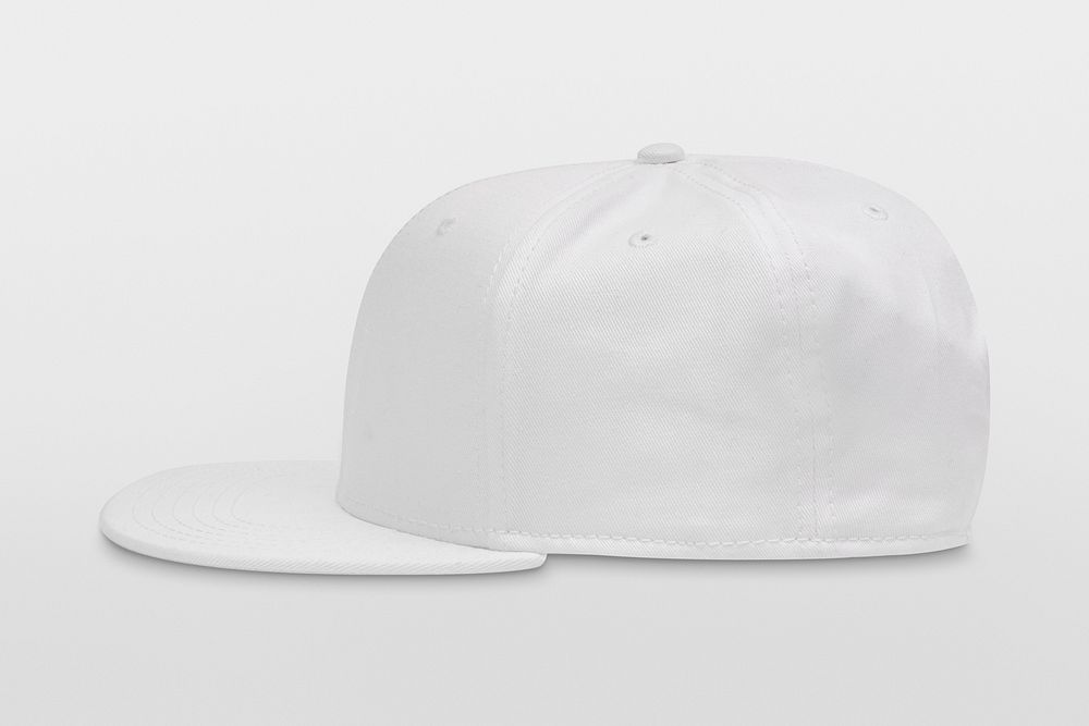 Simple white cap headwear accessory