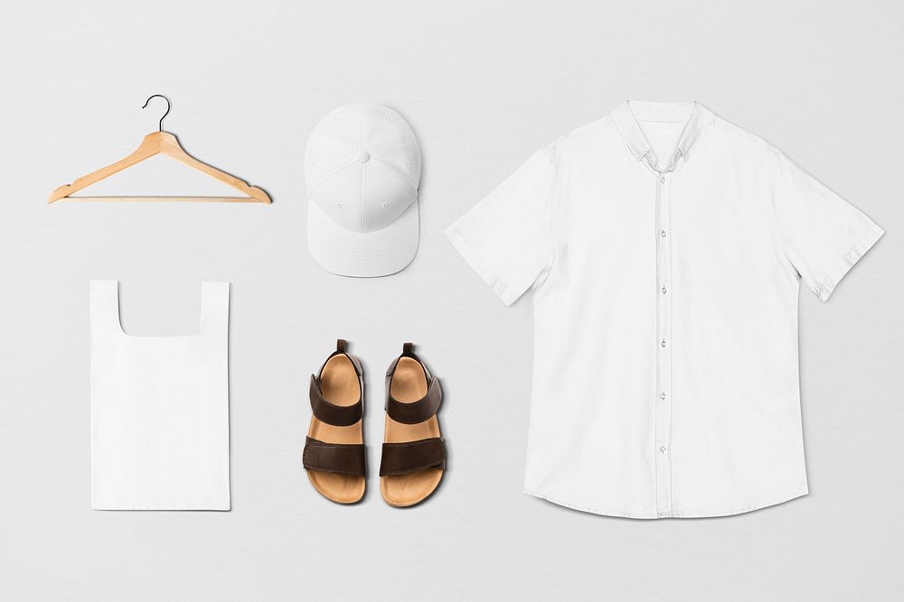 Unisex apparel minimal fashion set