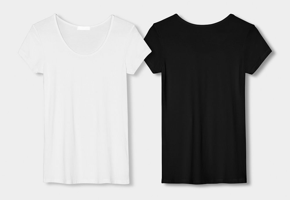 Black and white tee minimal fashion set