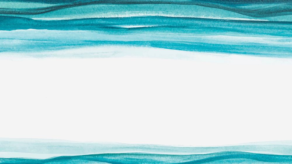 Ombre sea watercolor background vector abstract style