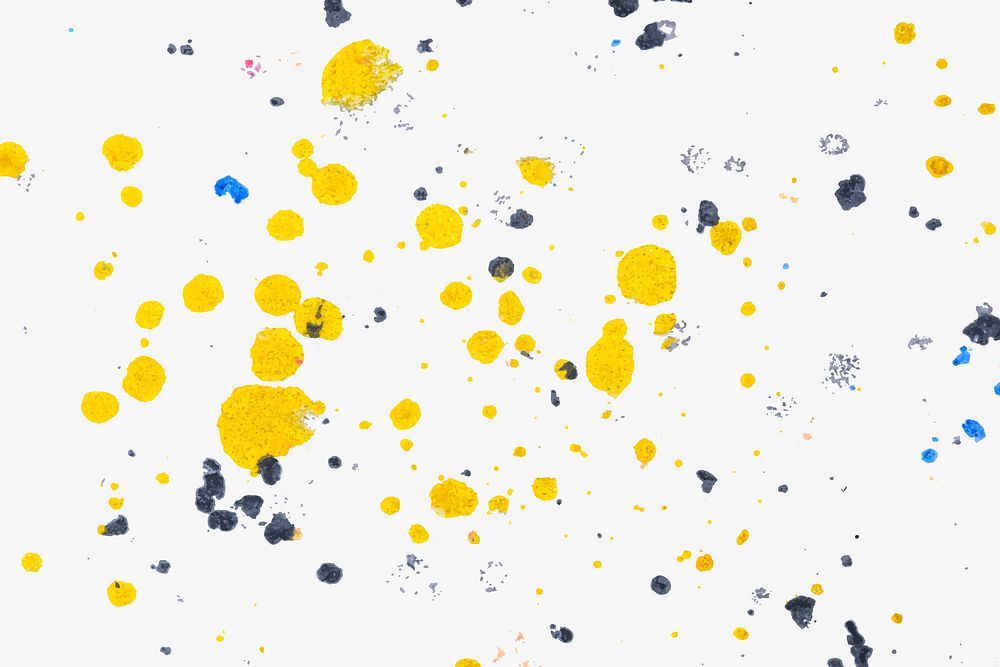 Handmade background vector with yellow and blue crayon art