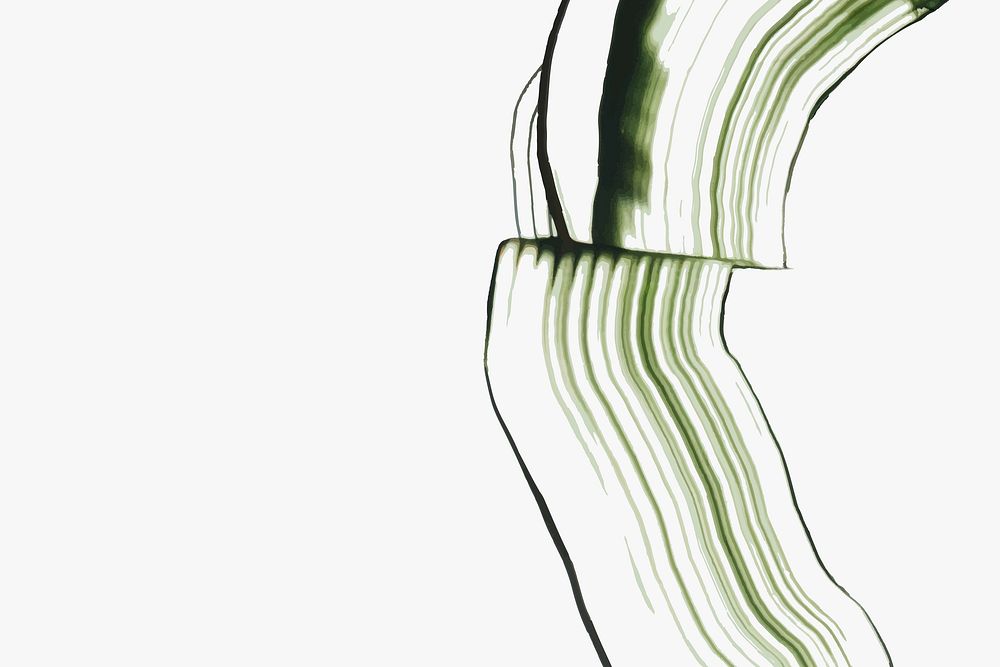 Acrylic green textured background vector minimal abstract art