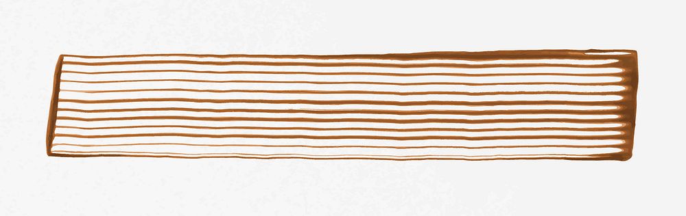 Brown comb painted texture vector rectangle abstract DIY graphic experimental art