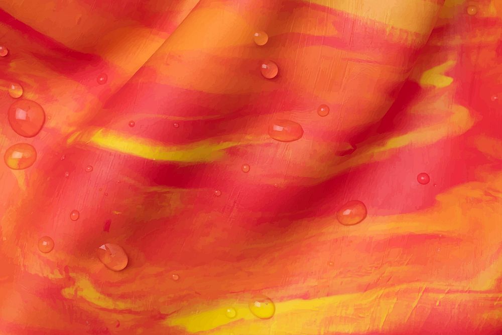 Tie dye clay background vector in orange handmade creative art abstract style