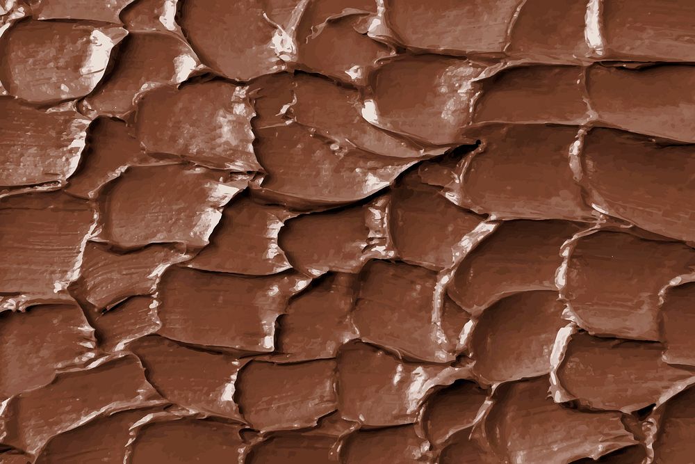 Chocolate frosting texture background vector