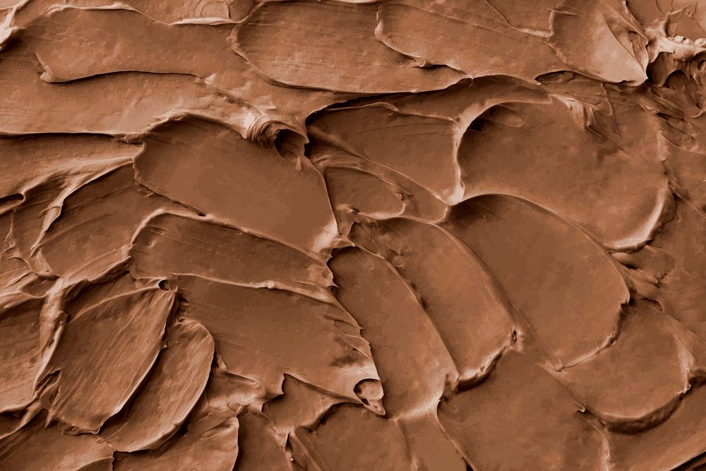 Chocolate frosting texture background vector
