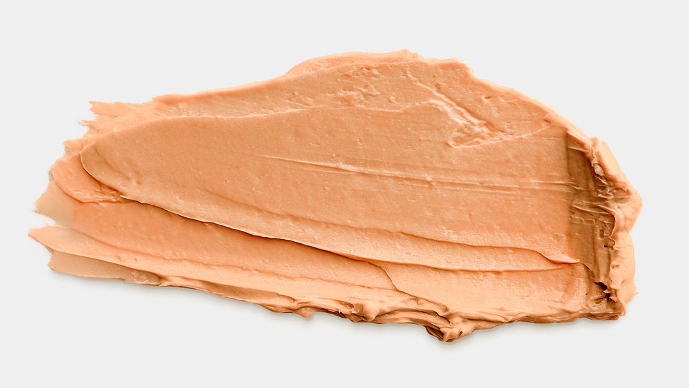 Pastel orange cream smear texture