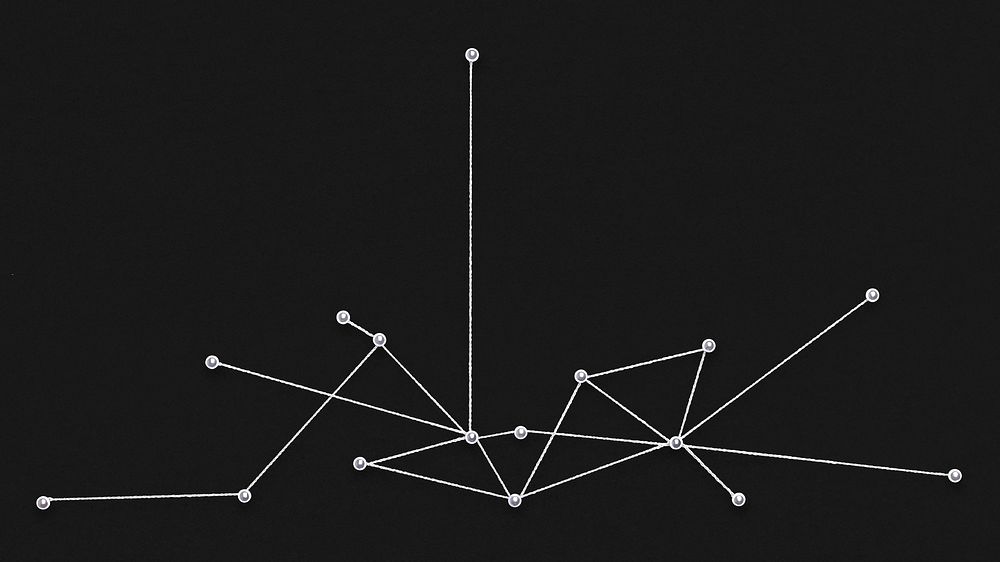 Business network computer wallpaper, connecting dots, technology design