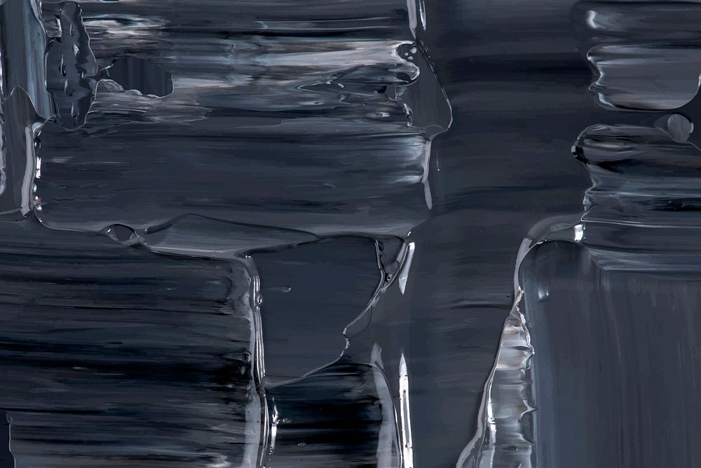 Paint texture background wallpaper vector, black abstract art