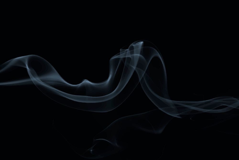 Smoke background texture vector, black abstract design