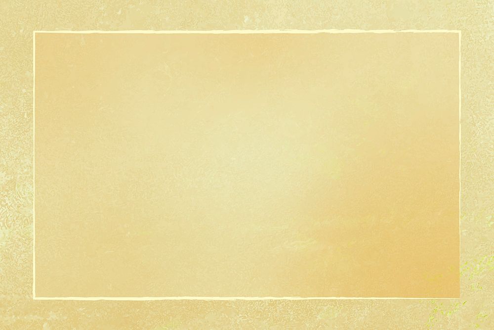 Rectangle frame on yellow background template vector