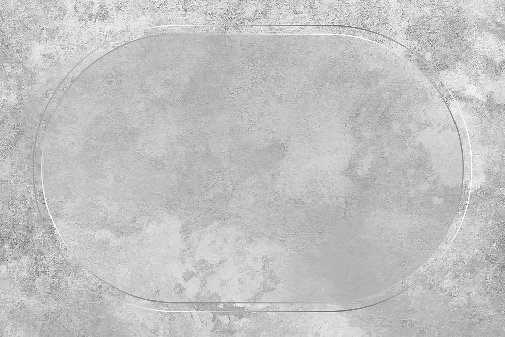 Oval frame on gray background vector