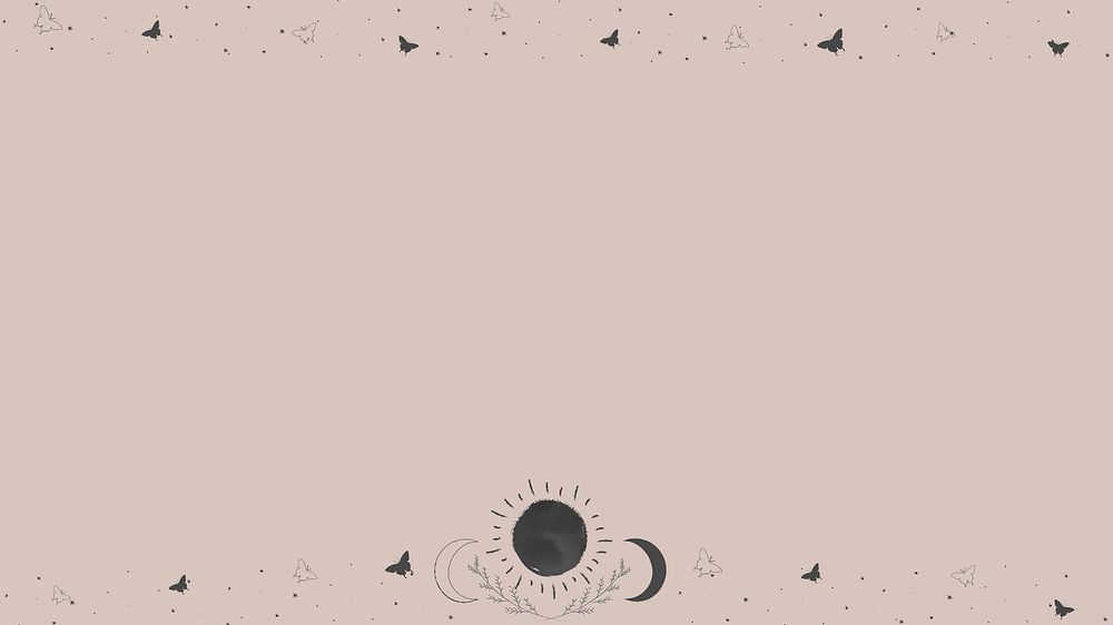 Blank floral and astronomical frame vector