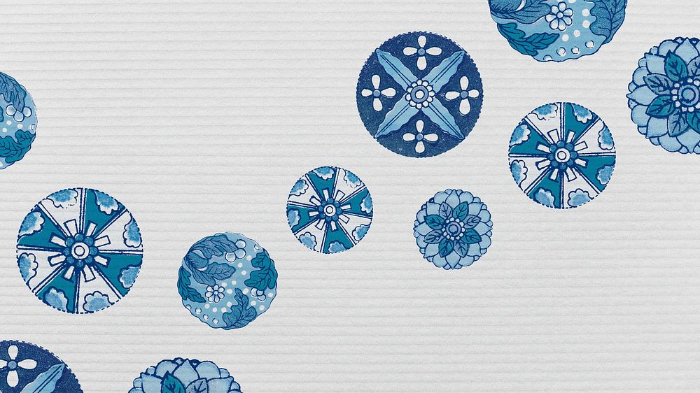 Navy blue floral patterned background design