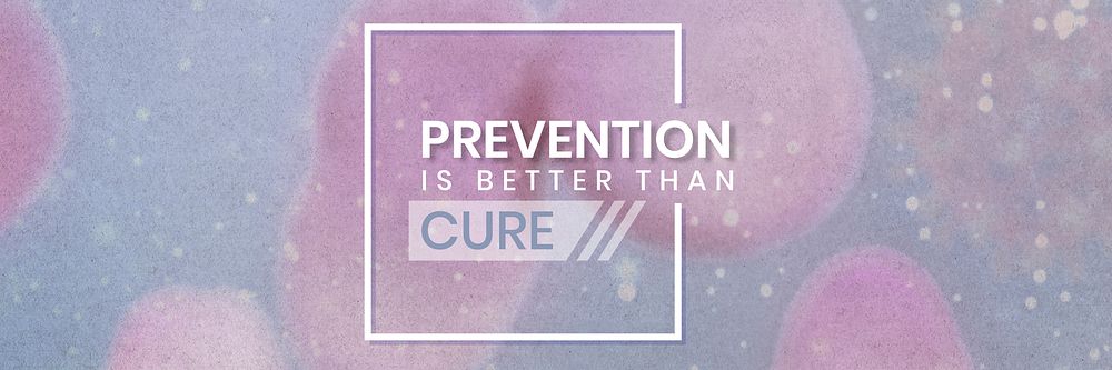 Prevention is better than cure coronavirus social template vector