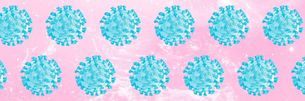 Coronavirus under microscope background illustration