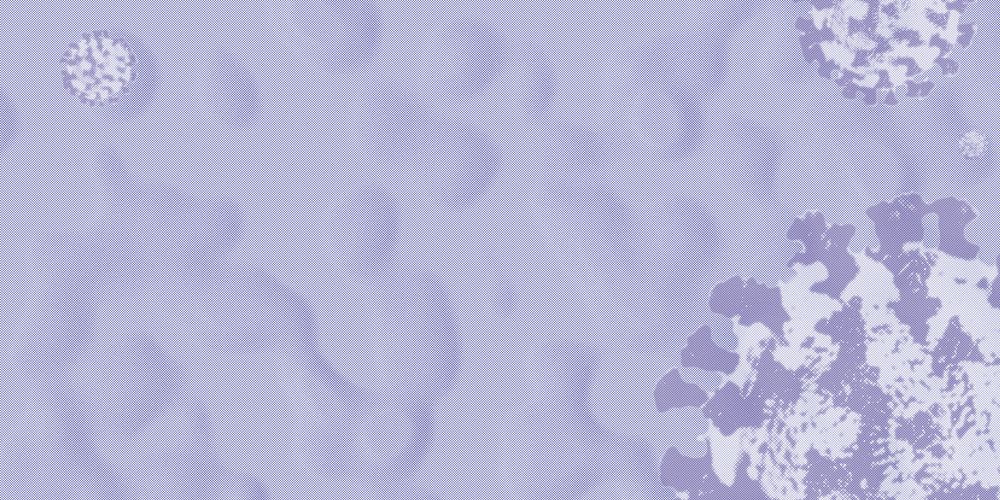 Blank purple coronavirus background