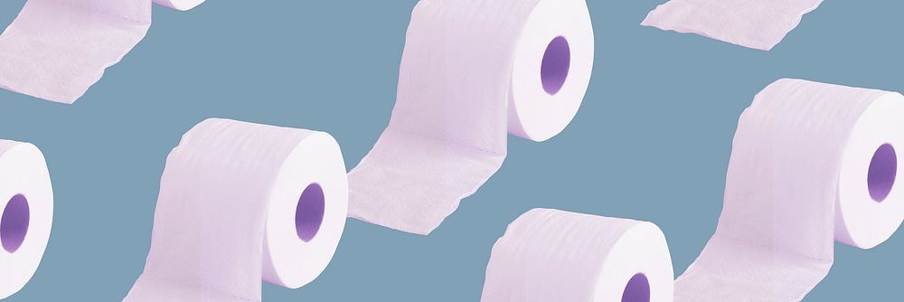 Tissue paper patterned social banner illustration