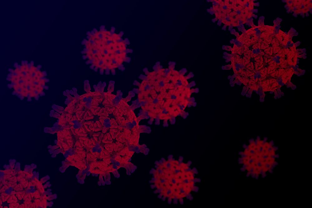 Coronavirus pandemic social template illustration