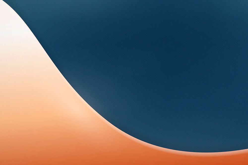 Copper curve on a dark blue background illustration