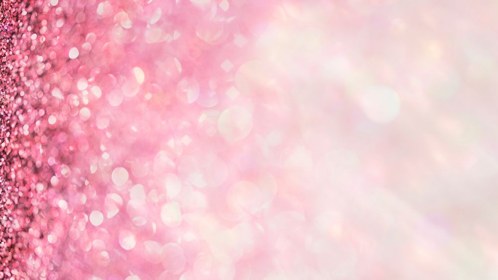 Pink glitter gradient bokeh background