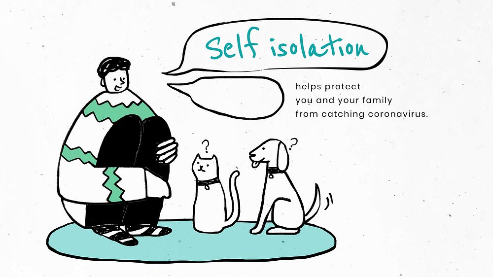 Stay in self isolation to protect yourself and others. This image is part our collaboration with the Behavioural Sciences…