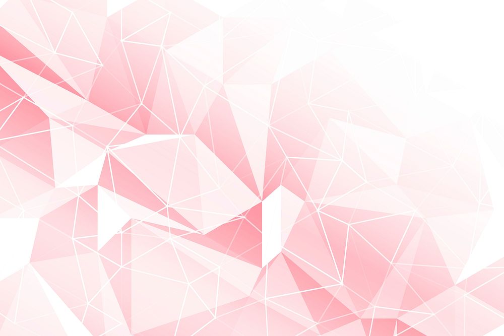Pink geometric background vector
