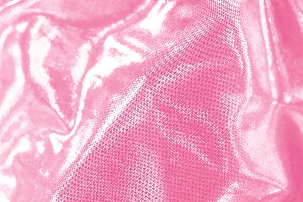 Shiny taffy pink fabric textured background