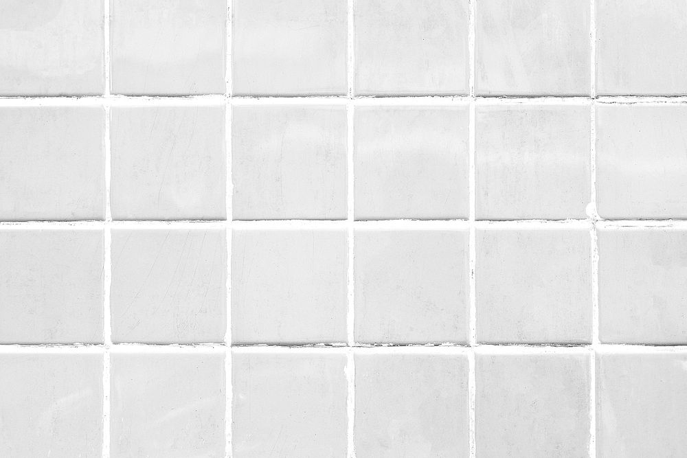 White tile patterned background