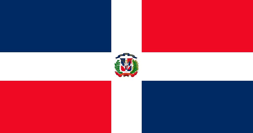 Dominican flag pattern vector
