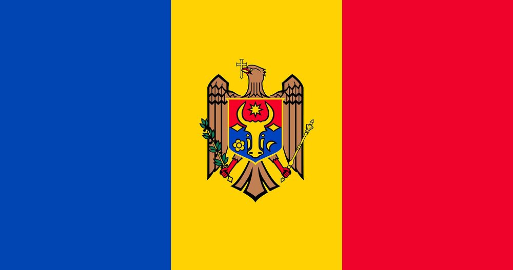 Moldovan flag pattern vector