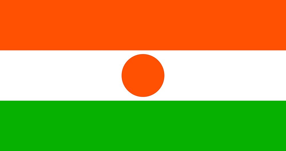 Nigerien flag pattern vector