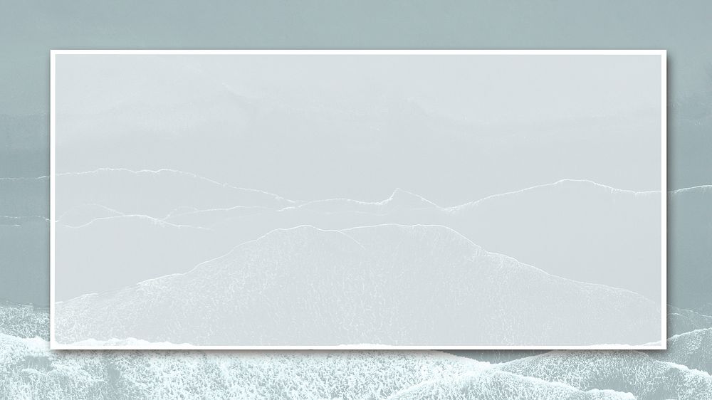 Blank rectangular frame on gray wavy texture illustration