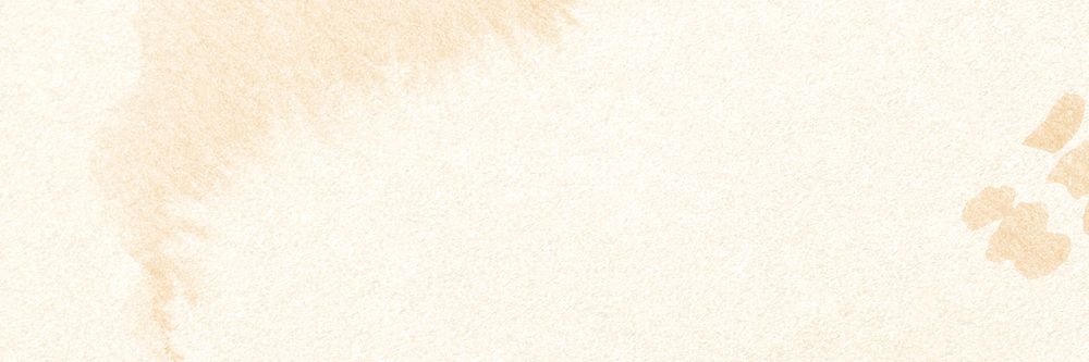 Beige watercolor patterned social media header background