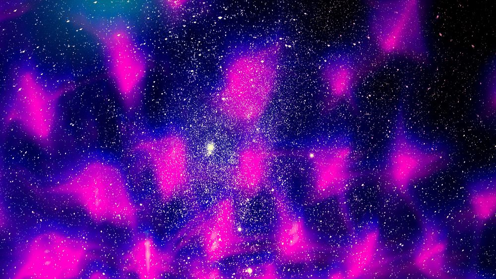 Magenta galaxy background design