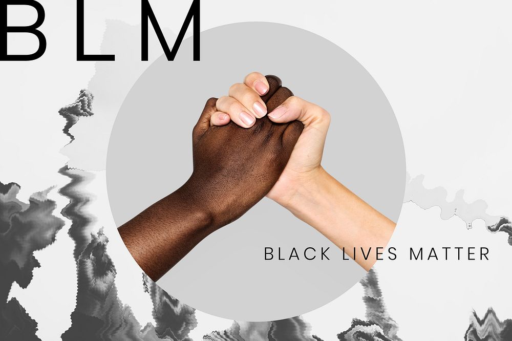 We support you, black lives matter social template 
