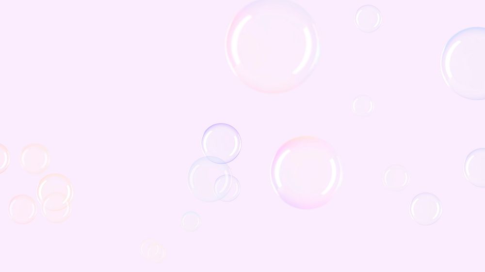 Cute bubble pattern pink background 